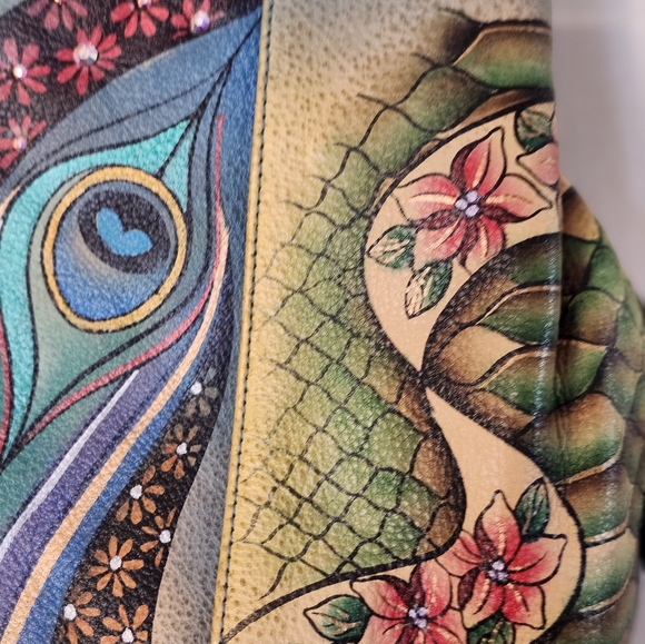 Colorful Peacock Design Women's Bag - Picture 6 of 7